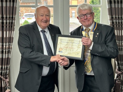 Presentation of Honorary Membership to Jimmy McGhee